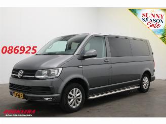 krockskadad bil bedrijf Volkswagen Transporter 2.0 TDI L2-H1 Highline AUT DoKa Glasdak Cruise Airco Navi Leder 2016/6