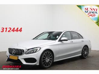 skadebil auto Mercedes C-klasse 300 Prestige AMG ACC Navi Clima Leder SHZ Camera PDC Bluetooth 2017/8