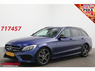 skadebil auto Mercedes C-klasse Estate 180 AMG Navi Cruise Clima Leder Memory SHZ Camera PDC 2018/3