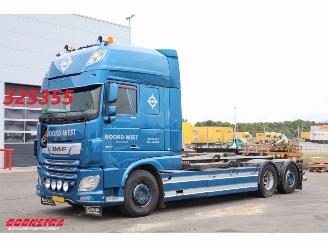 krockskadad bil vrachtwagen DAF XF 480 FAN VDL S-25-6600 Leder Standairco Hydrauliek 6X2 Euro 6 2020/11