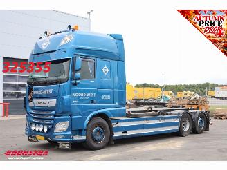 krockskadad bil vrachtwagen DAF XF 480 FAN VDL S-25-6600 Leder Standairco Hydrauliek 6X2 Euro 6 2020/11