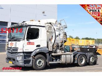 skadebil vrachtwagen Mercedes Actros 2543 LS 6X2 Koks EcoVac Euro 6 124.445 Km!! 2021/11