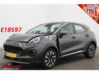 krockskadad bil auto Ford Puma 1.0 EcoBoost Hybrid Titanium Cruise Navi Clima SHZ Apple/Android Camera PDC 2023/8