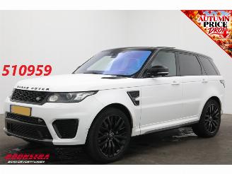 Unfallwagen Land Rover Range Rover sport 5.0 V8 Supercharged SVR Pano 360° HUD Memory Meridian SHZ LrHZ Carbon 2015/2