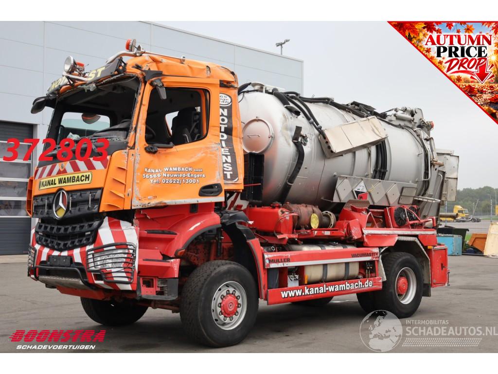 Mercedes Arocs Arocs 2053 4X4 Müller Saug/Druck ADR 10m3