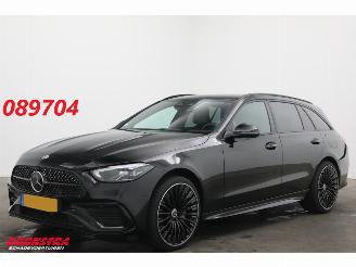 skadebil auto Mercedes C-klasse Estate 300 e AMG Line Burmester AHK ACC Camera SHZ 2022/12