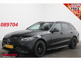 skadebil auto Mercedes C-klasse Estate 300 e AMG Line Burmester AHK ACC Camera SHZ 2022/12