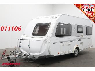skadebil caravan Knaus  Südwind 460 Mover Fietsendrager Luifel Middenkeuken Rondzit 2012/5