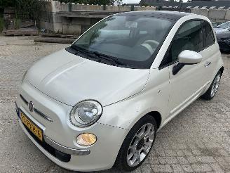 krockskadad bil auto Fiat 500 1.2  Automaat  Panoramadak 2011/2