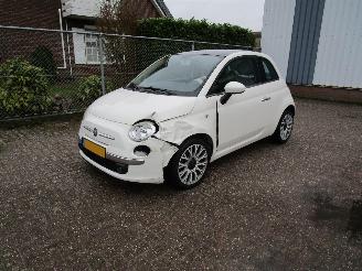 Vaurioauto  passenger cars Fiat 500 Twin Air Navi Airco Panodak 2011/10