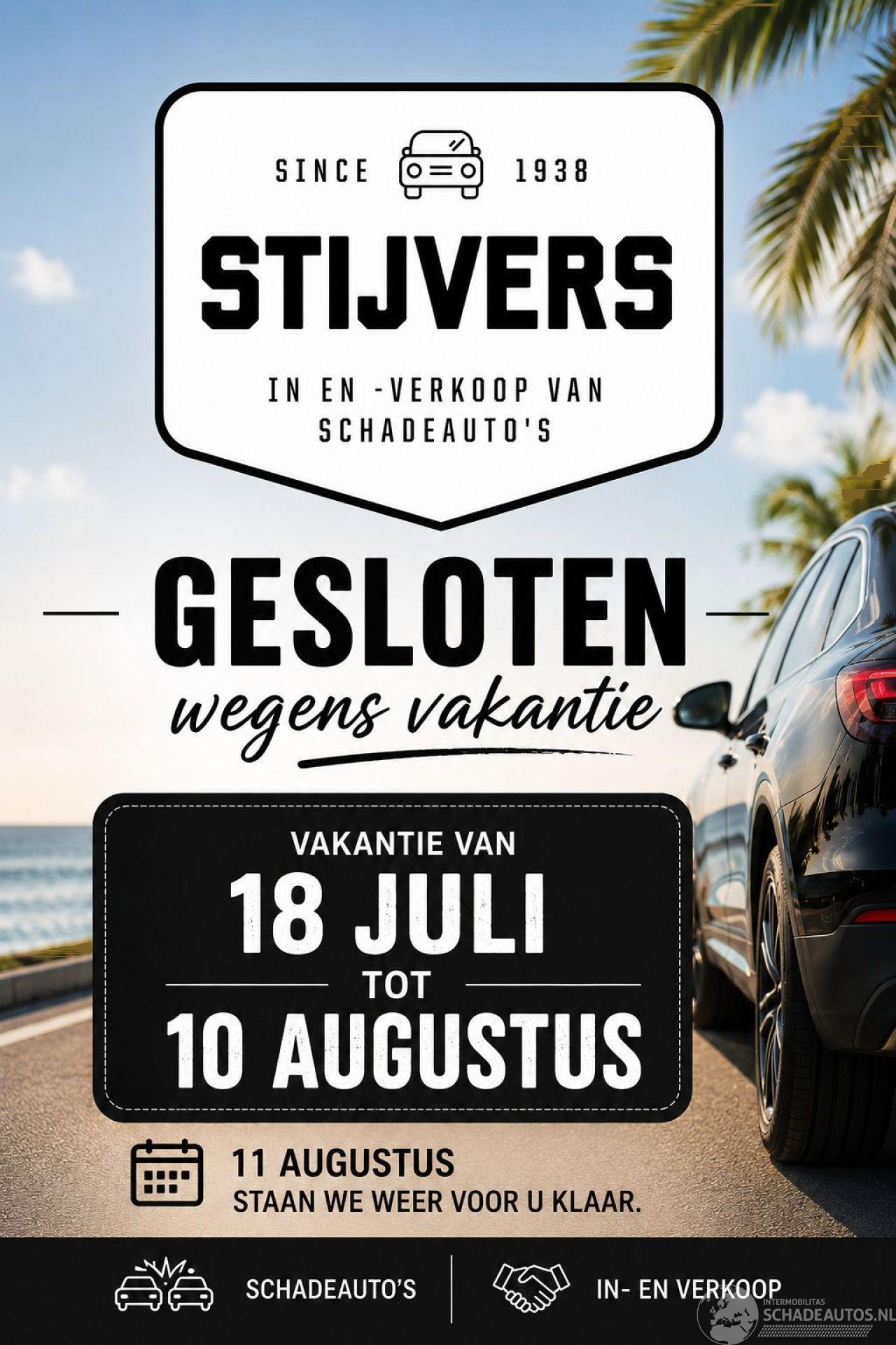 Abarth  Gesloten wegens vakantie!