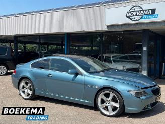 krockskadad bil auto BMW 6-serie 630i Pano Navi HUD Climate Cruise PDC 2004/6