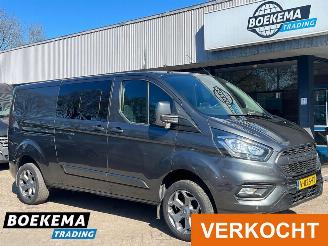 krockskadad bil bedrijf Ford Transit Custom 320 2.0 TDCI 170PK L2 Limited DoKa 6-Persoons Automaat 2xSchuifdeur 2018/5