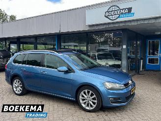 skadebil auto Volkswagen Golf Variant 2.0 TDI 150PK Highline DSG Panorama Standkachel Leer Navigatie F1 2013/9