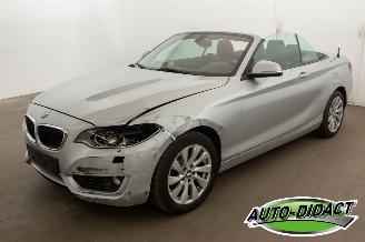 skadebil auto BMW 2-serie 220 cabrio Automaat Navi 2015/3