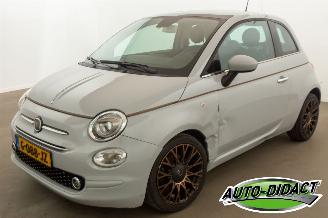 damaged passenger cars Fiat 500 1.2 Collezione Automaat Pano Clima 2019/6