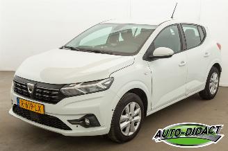 krockskadad bil auto Dacia Sandero 1.0 TCe Bi-Fuel LPG G3 Airco Cruise 86.236 km NAP 2022/10