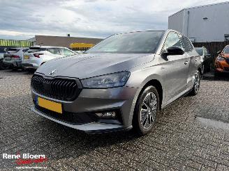 krockskadad bil auto Skoda Fabia 1.0 TSI Monte Carlo 2024/2