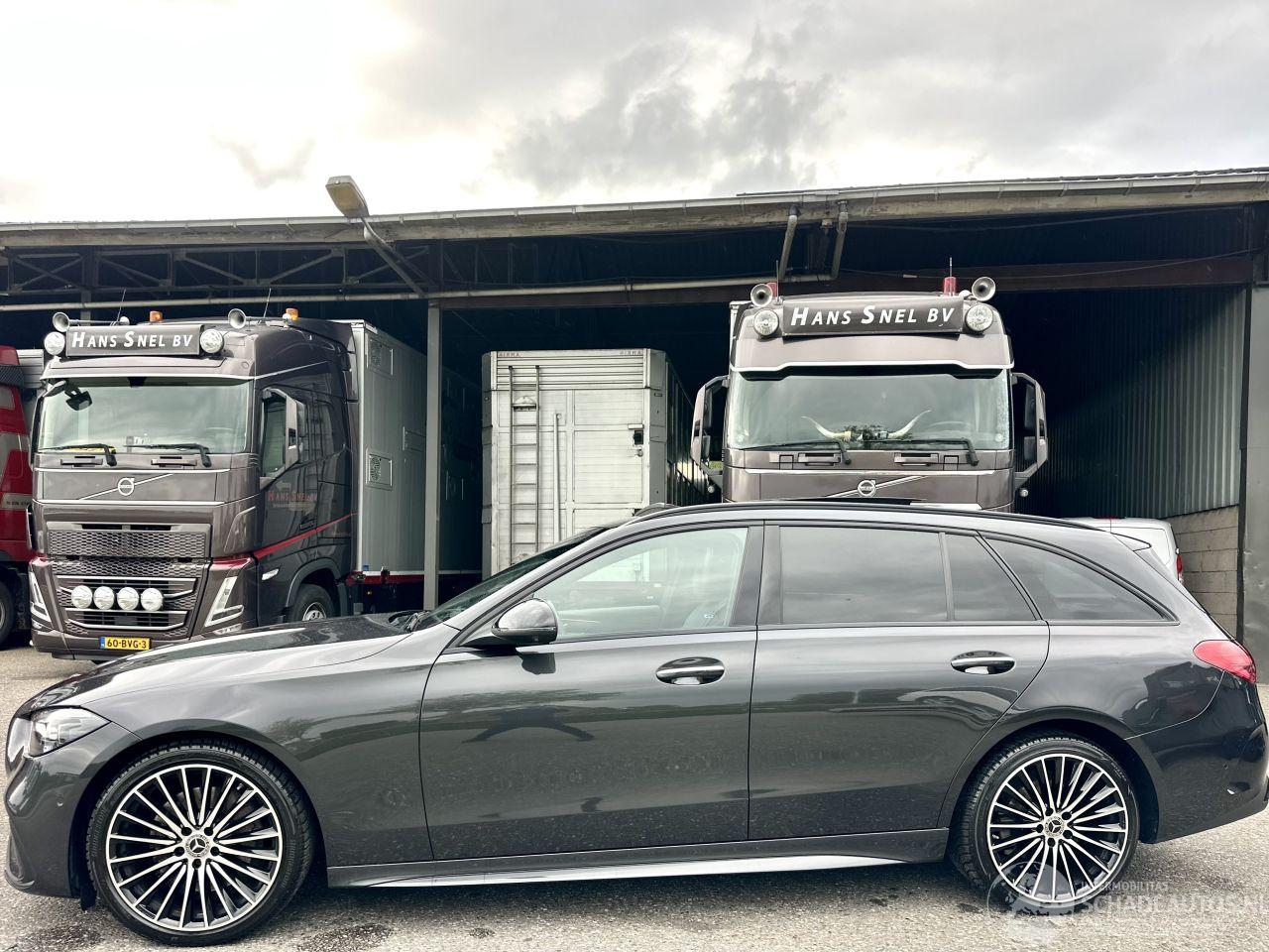 Mercedes C-klasse 200 218pk 9-traps aut + f1 AMG Launch Ed - pano - nap - 360cam - head up - sfeerverl - burmester - carbon - trekh