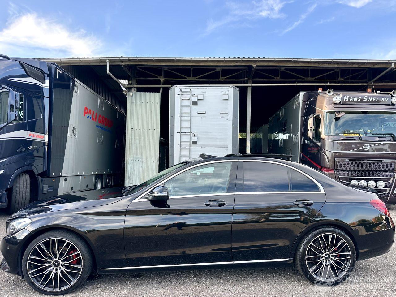 Mercedes C-klasse 180 156pk 7-traps aut + f1 Prestige - pano - burmester - sfeerverl - memory - nav - cam - line + side assist