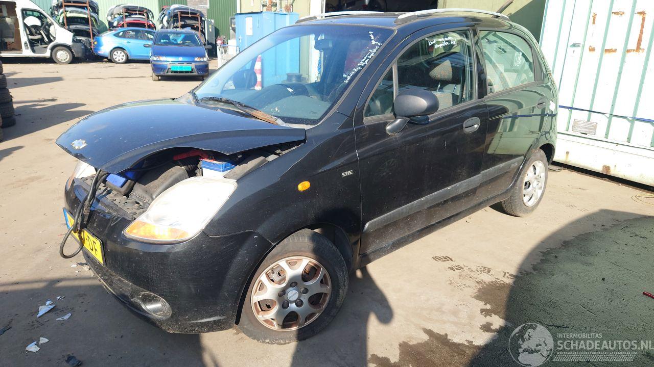 Chevrolet Matiz 2007 1.0 B10S1 Zwart 87U onderdelen