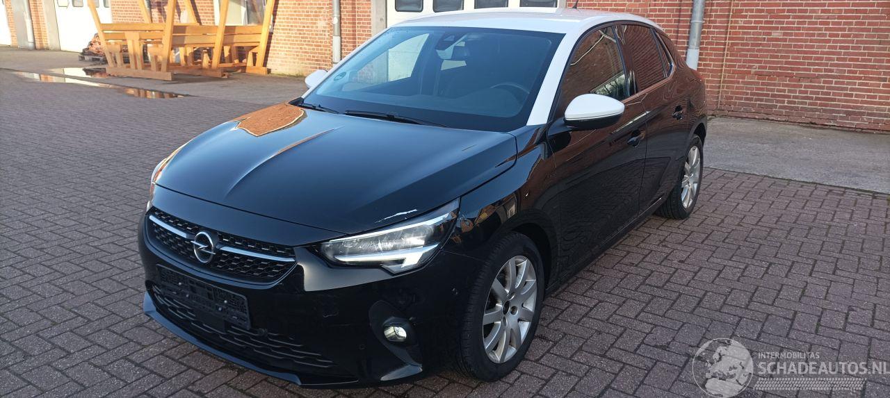 Opel Corsa Bj:02-2021 Elegance 1.2 Full-Led koplampen Digitale cockpit Climatecontrol CruiseControl Stoelverwarming stuurwiel met verwarming Apple CarPlay MirrorLink Achteruitrijcamera Lichtautomaat Drivelane assistent regensensor led mistlampen Parkeersensoren Blin