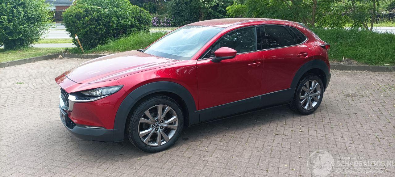 Mazda CX-30 1.8-skyactiv Executive Navi Head-up Keyless entry Leder Zwart/Bruin Climatecontrol Stoelverwarming Regensensor Drivelane assistent Dimmende binnenspiegel Achteruitrijcamera Elektrische achterklep