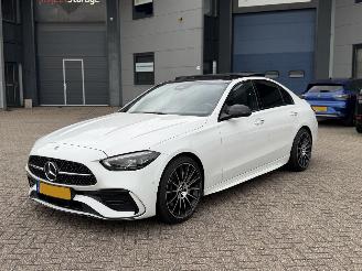 Voiture accidenté Mercedes C-klasse 220D AMG Pano Geen Schade Sfeerverlichting 2021/7