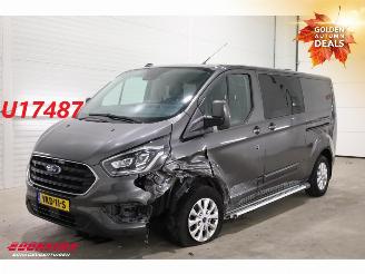 krockskadad bil bedrijf Ford Transit Custom 2.0 TDCI 170 PK Aut. L2-H1 DoKa Leder ACC SHZ Camera AHK 2021/4