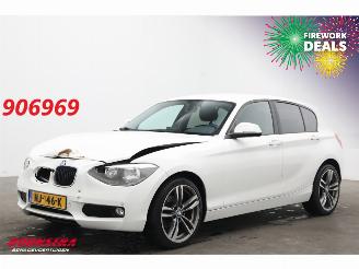 damaged passenger cars BMW 1-serie 116i 5-DRS Navi Bluetooth Airco PDC SHZ 2014/9