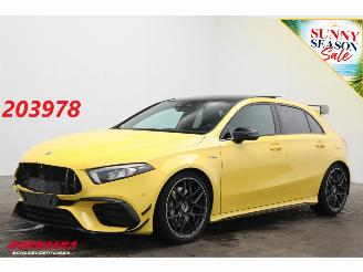 krockskadad bil auto Mercedes A-klasse AMG 45 4MATIC+ Pano LED ACC Burmester 360° SHZ 2020/11